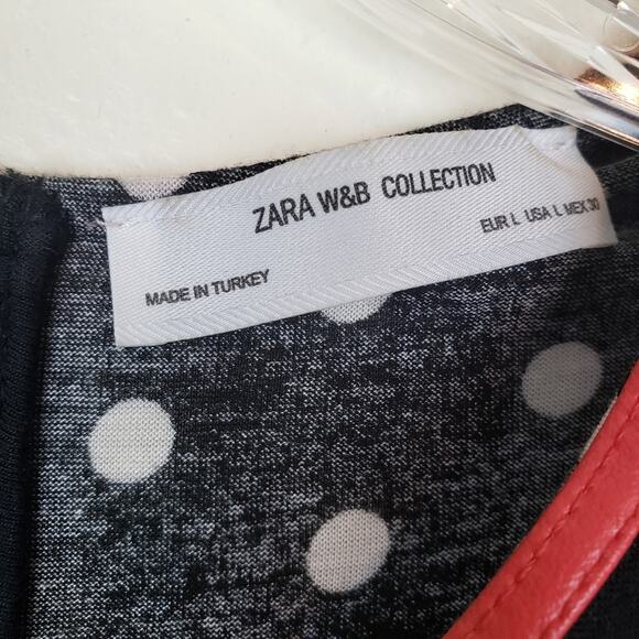 Zara | Sleeveless polk dot top, size L - Picture 3 of 4
